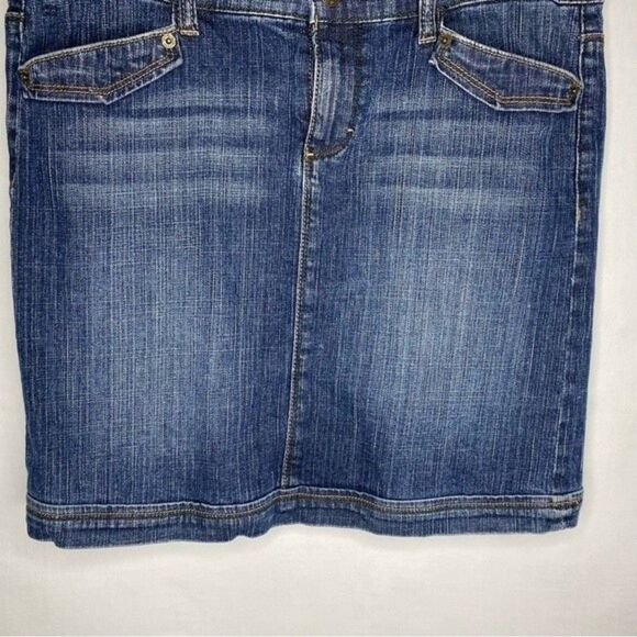 Tommy Hilfiger Blue Denim 4 Pocket Mini Jean Skirt 8 - Picture 3 of 7